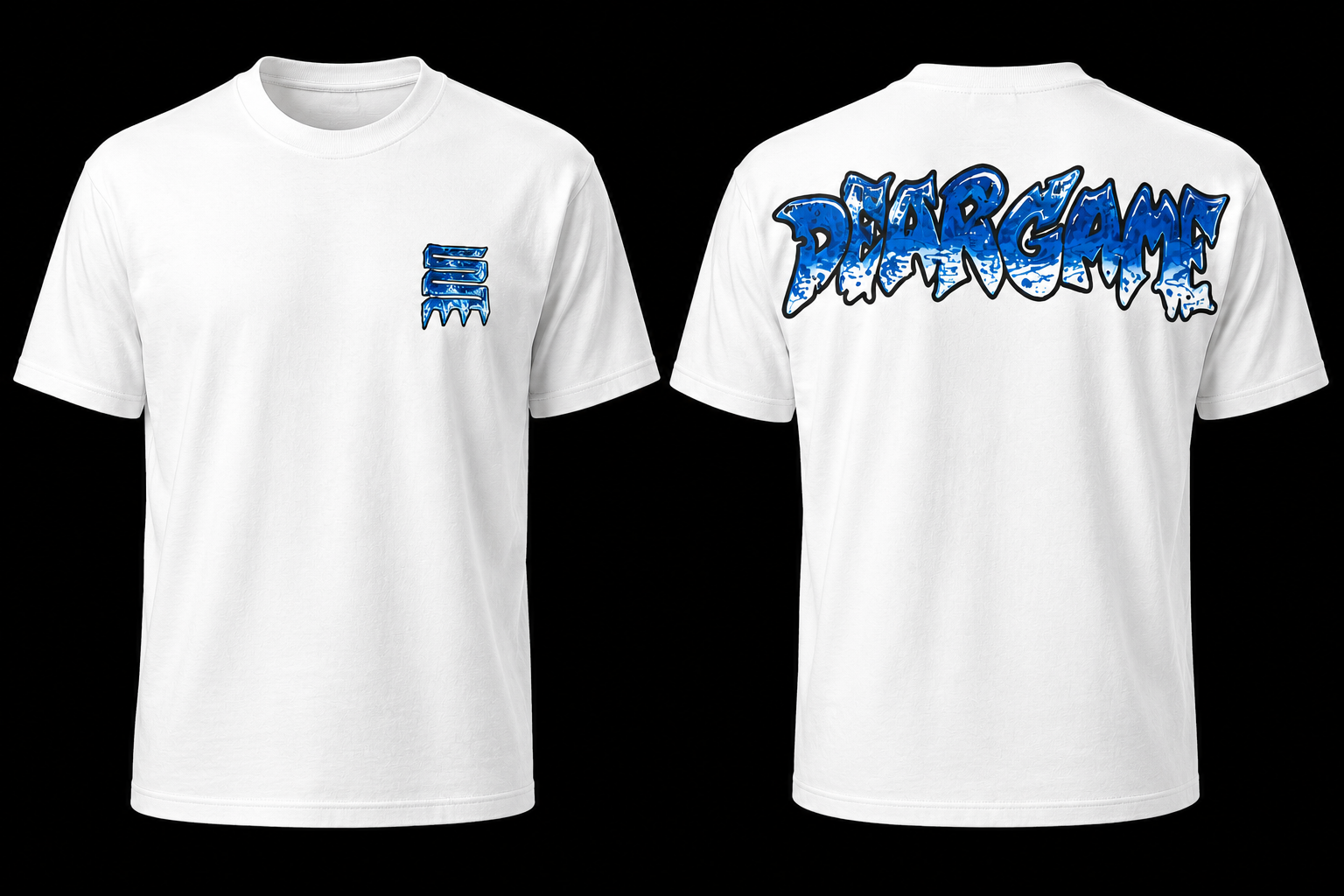 White & Blue
